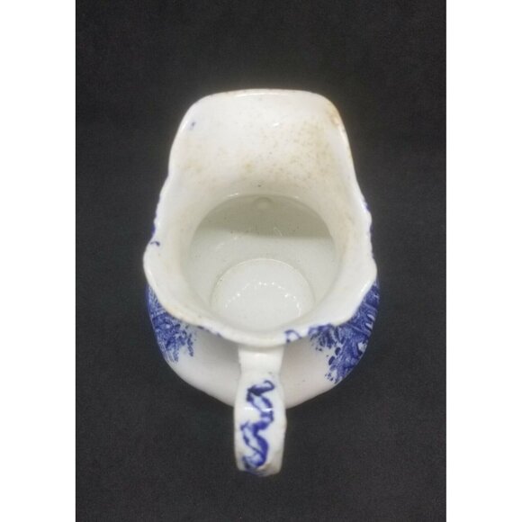 Petrus Regout & Co Maastricht - Abbey - Holland Blue & White Creamer Pitcher - Picture 5 of 11